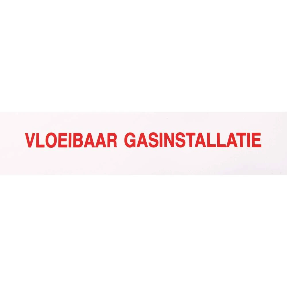 Sticker Vloeibaar Gasinstallatie 170 x 40 mm